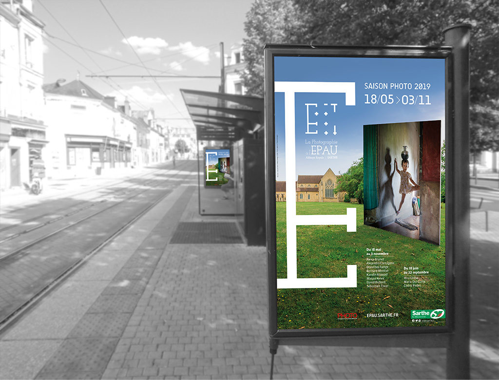 Agence de communication A Tribu Le Mans 72 Sarthe Pays-de-la-Loire — Abbaye Royale de l'Épau affiche exposition 2019